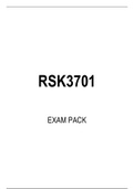 RSK3701 EXAM PACK