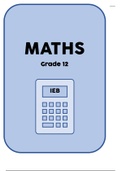 Maths Grade 12 IEB Notes