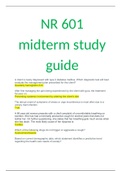 NR 601 Week 4 Midterm Exam (Practice Q and A) LATEST 2020/2021