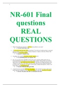 NR 601 Midterm plus Final Exam+Study Guide