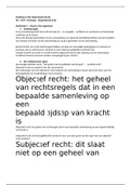 Samenvatting - Inleiding in het Nederlandse recht hs 1