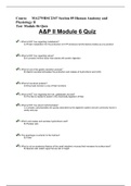 BSC 2347, A & P II Module 6 Quiz 6,(3 VERSIONS),Human Anatomy and Physiology II ,Rasmussen College (A grade)