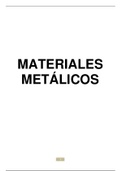 Materiales metálicos