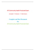 Community Health ATI  Proctored Exam (RN, PN)(11 Versions) / ATI Community Health Proctored Exam (Latest-2020, Verified and 100% Correct Answers, Best Document for ATI Exam) ( Bundle Consists of Both RN ans PN Version, Download any One)  