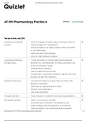 NURSING 2115 -ATI RN Pharmacology Practice A 2018