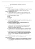 NR 512 Fundamentals Of Nursing Informatics, Study Guide for Dimensions of Professional Nursing EXAM 2 Graded A