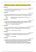 NURS 6521 Final Exam - Question and Answers (100/100) Updated 2020-Perfect Study Guide