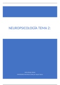 Neuropsicología: TEMA 2