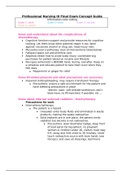 Professional Nursing III Final Exam Concept Guide 2020/2021