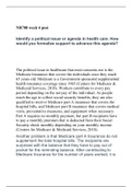 Health Policy|NR 708 Week 4 Discussion 1: Nursing Legislation and Nursing Practice