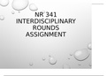 NR 341  RUA - Interdisciplinary Rounds Assignment