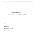 Practical Introduction to Research Methods Final Assignment Week 5