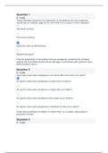  NR 507 Advanced Pathophysiology Final Exam Questions and Answers (Latest Version Graded A) Chamberlain College of Nursing