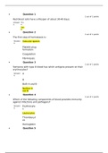 A&P2 214 Anatomy and Physiology 2 / Anatomy and Physiology 2 module 1 verified answers ( graded A).