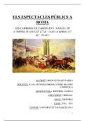 Els espectacles públics a Roma - Les carreres de carros en l'apogeu de l'imperi: d'August (27 aC - 14 dC) a Adrià (117 dc - 138 dC)
