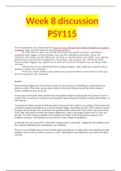 Week 8 discussion PSY115