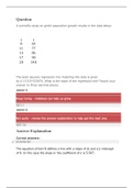 MATH 225N MATH Statistics Correlation questions With Explained Answers.100%