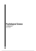 Samenvatting Psychological Science (book)