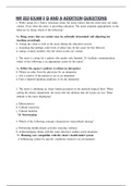 Nr 222 exam 2 q and a addition questions