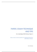 Paper 2 Sources, Exam Technique (0470)