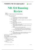 NR 324 ADULT HEALTH Running Review Week 1