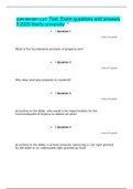 JURI 600-B01 LUO. Test. Exam questions and answers  3 2020 liberty university