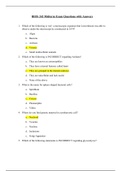 BIOS 242 Midterm Exam Questions with Answers (All Correct).