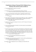 NR 601 Midterm Exam – Question with Answers (Latest, Graded A)