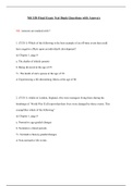 NR 328 Final Exam Test Bank Questions with Answers (All Correct).