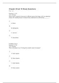 BIOL 133 Week 16 Chapter 20 Study Questions/BIOL 133 WEEK 16 CHAPTER 20 – QUESTION AND ANSWERS{GRADED A}