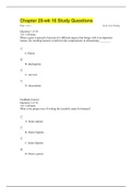 BIOL 133 Week 16 Chapter 20 Study Questions/BIOL 133 WEEK 16 CHAPTER 20 – QUESTION AND ANSWERS{GRADED A}