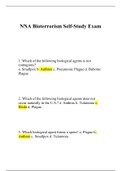 NR 442 NNA Bioterrorism Self-Study Exam|Community Health Nursing
