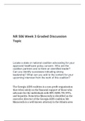 NR 506 Week 3 Graded Discussion Topic