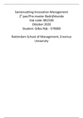 Innovation Management Summary Moocs   College Erasmus University RSM 2020