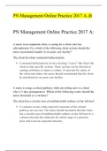 PN Management Online Practice 2017 A B  |Verified document to secure high score | Latest 2020/2021