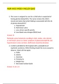 NUR 4455 MOD 4 NCLEX QUIZ (Version 1) |Verified document |Rasmussen College