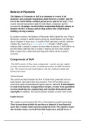 Detailed notes on balance of payments