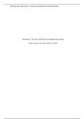 NUR 514 Benchmark - Electronic Health Record Implementation Paper