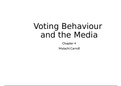 Voting Behaviour and the Media 