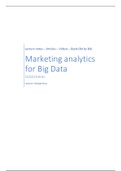 Marketing Analytics for Big Data - Complete: Lecture notes and readings