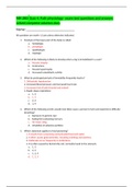 NR 283 Quiz 4: Path physiology  exam test questions and answers solved complete solution docs 