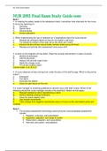 NUR 2092 Final Exam Study Guide All Weeks 1- 11 tests (Latest Versions)
