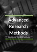 Summary practical Advanced Research Methods Part B