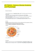 ATI TEAS 6 - Science (Human Anatomy and Physiology)|Latest Update 2020 A Guaranteed.