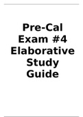 Precalculus Exam 4 (final exam) STUDY GUIDE - {MATH1113} -