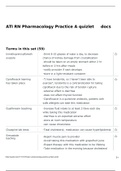ATI RN Pharmacology Practice A quizlet docs  chamberlain collage 	