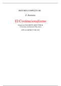 J. Asensio, El Costitucionalismo