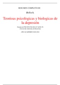 Belloch, Teorioas psicologicas y biologicas de la depresión
