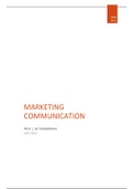 Samenvatting marketing communication 2020-2021