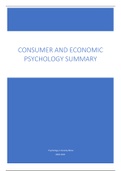 Samenvatting Consumer and Economic Psychology